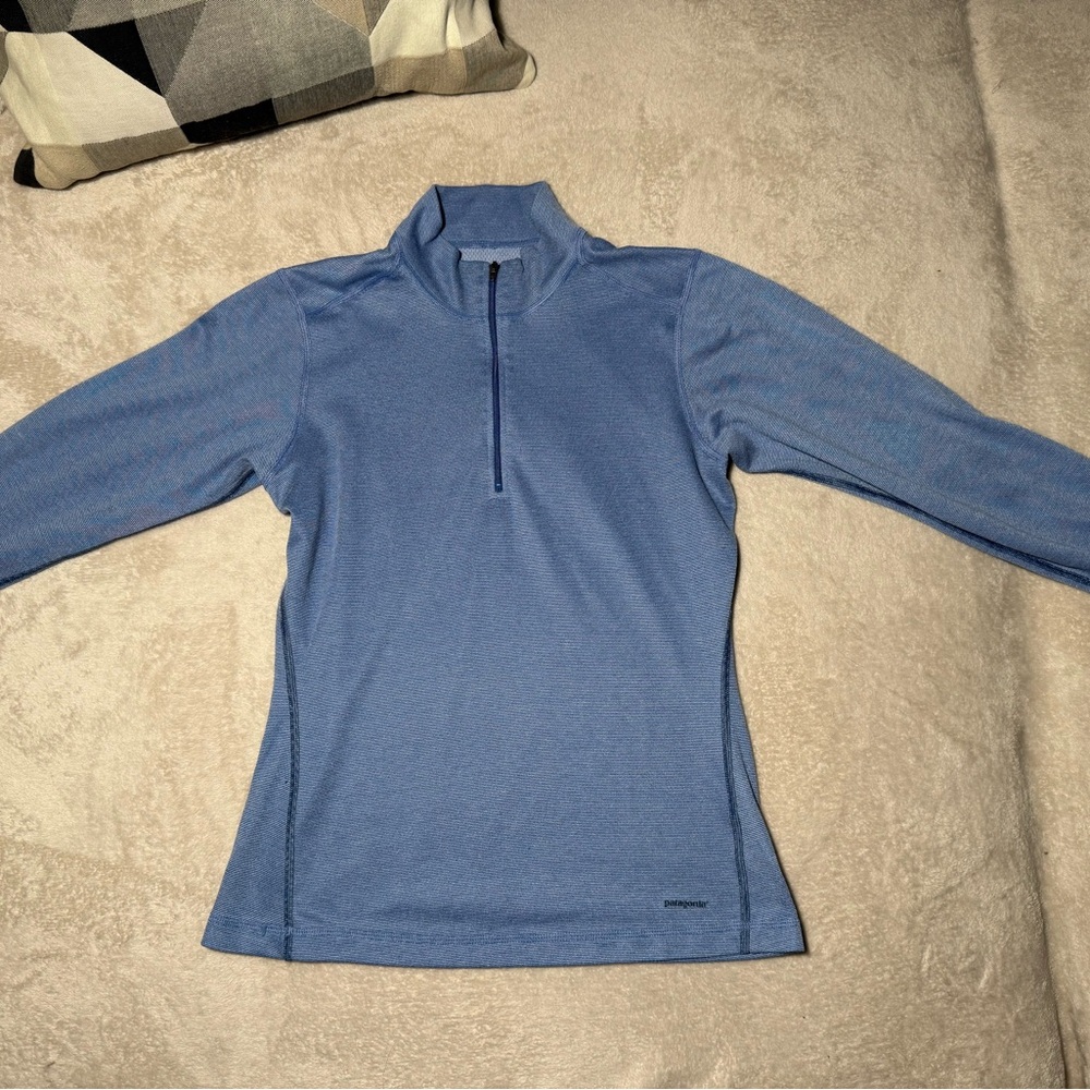 Patagonia Steel Blue Quarter-Zip Top